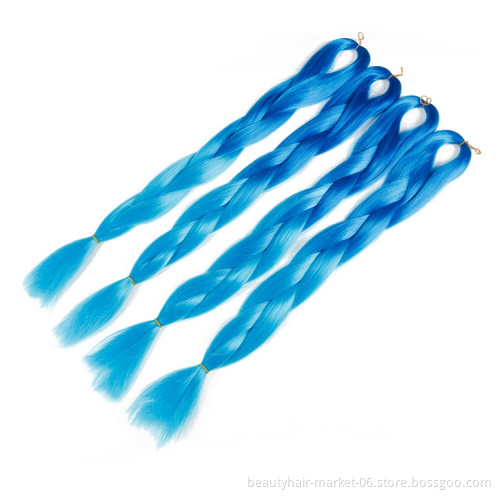 synthetic hairpiece colors 33 99j blue ombre two tone hair extensions piece expressions braid hair weave bulk for braiding